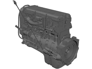 Cummins QSX15 Engine 3D Model