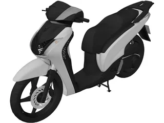 Honda SH 150i Sporty 3D Model