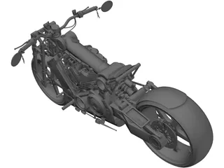 Custom Bike 3D Model