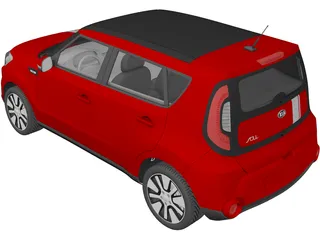 Kia Soul (2014) 3D Model