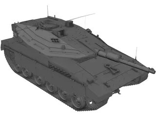 Merkava IV 3D Model