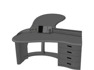 Office Table 3D Model