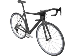 Classic Road Bike 3D Model