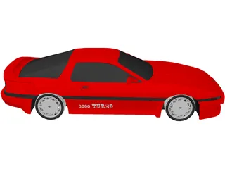 Toyota Supra 3.0i Turbo (1990) 3D Model