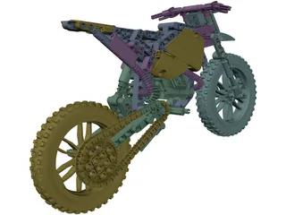 Lego Motorcycle 3D Model