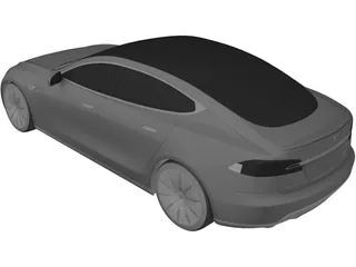 Tesla Model S P100D 3D Model