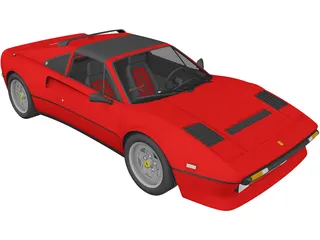 Ferrari 308 GTB GTS (1975) 3D Model