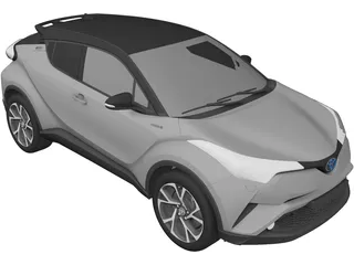 Toyota C-HR (2017) 3D Model