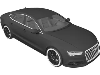 Audi A7 Sportback (2015) 3D Model