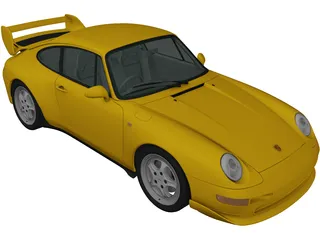 Porsche 911 Carrera Clubsport (1995) 3D Model