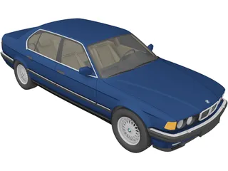 BMW 7-series E32 3D Model