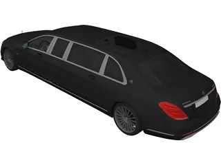 Mercedes-Maybach S650 Pullman (2019) 3D Model