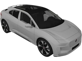 Jaguar I-Pace (2019) 3D Model