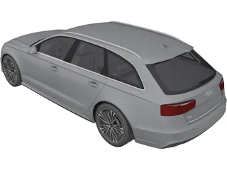 Audi A6 Avant (2015) 3D Model