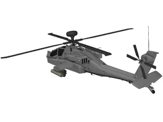 Boeing AH-64 Apache 3D Model