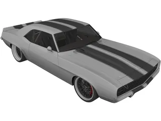 Chevrolet Camaro SS RS (1969) 3D Model