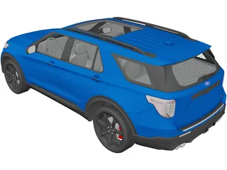 Ford Explorer ST (2020) 3D Model
