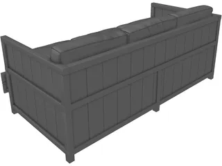 Leather Sofa 3D Model