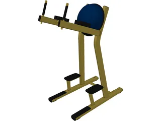 Leg Raise Machine 3D Model