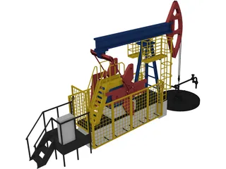 Arctic Oil Station 3D Model