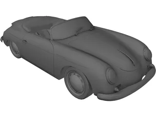 Porsche 356A Speedster (1957) 3D Model