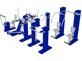 Gym Equipment 3D Model