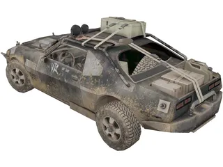 Zombie Car 3D Model