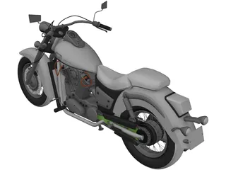 Honda VT400 Shadow 3D Model