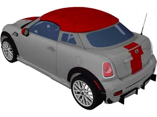 Mini Cooper S Coupe (2012) 3D Model
