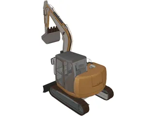 CASE CX80C Midi Excavator 3D Model