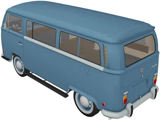 Volkswagen Kombi (1970) 3D Model