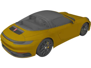 Porsche 911 [992] Targa (2019) 3D Model