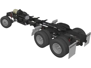 King Hauler Truck Chassis 3D Model