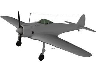 Nakajima Ki-43 Hayabusa 3D Model