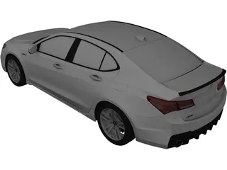 Acura TLX A-Spec (2017) 3D Model