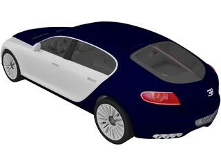 Bugatti 16C Galibier Concept (2009) 3D Model