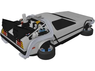 DeLorean DMC-12 3D Model