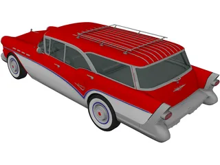 Buick Century Caballero Wagon (1957) 3D Model
