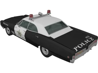 Buick Wildcat Police (1968) 3D Model