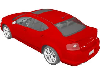 Dodge Avenger RT (2012) 3D Model