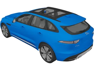 Jaguar F-Pace S (2017) 3D Model