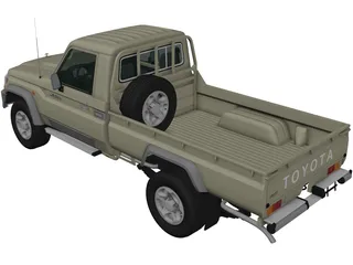 Toyota Land Cruiser [J79] (2007) 3D Model