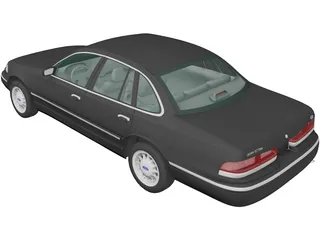 Ford Crown Victoria (1995) 3D Model