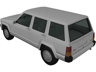 Jeep Cherokee XJ (2000) 3D Model