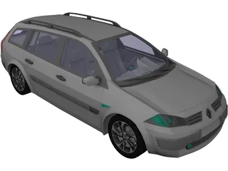 Renault Megane II (2009) 3D Model