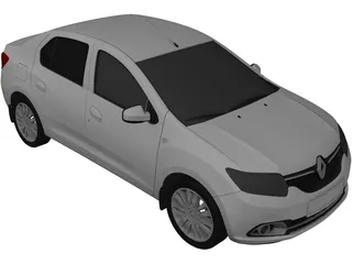 Renault Logan (2016) 3D Model