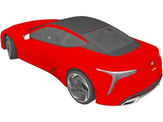 Lexus LC500h 3D Model