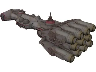 Star Wars Corvette 3D Model