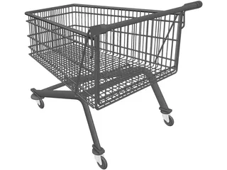 Shopping Cart 3D Model