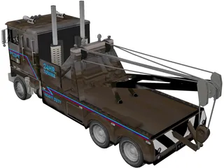 Kenworth K-100 Wrecker 3D Model